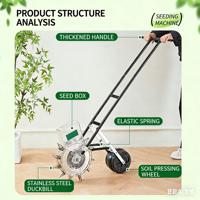Semoir manuel haute efficacité Runyep, espacement réglable 2/1 rangs, sans démontage, garantie 3 mois, acier inoxydable pour jardin