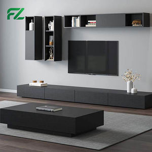 Mueble de TV Moderno de Lujo de 65 Pulgadas con Función de Almacenamiento, Panel de Aluminio en Forma de Panal, Mueble de Salón para Hotel y Apartamento - Product Image 2