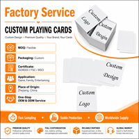 High Quality Wholesale Custom Personalized Design OEM Pvc Plastic Waterproof Blank Printing Box Deck Size Poker Playing Cards