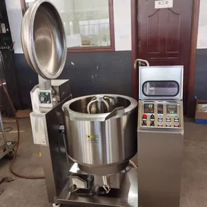 304 Stainless Steel Hot Sauce Gas Steam Electric Heating Jacketed Kettle With Mixer