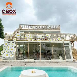 Cbox Prefabricado Modular Cafetería Móvil Restaurante de 2 Pisos Panel Sándwich Hotel Oficina Tienda de Ropa Casa Contenedor Desmontable - Product Image 5