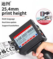 Máquina de impresión de fecha de caducidad portátil de 25,4 MM Impresora de inyección de tinta portátil Impresora de chorro manual a la venta