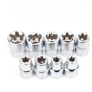 14PCS e-type 6-Flower tác động ổ cắm Chrome vuông kết hợp cờ lê thiết lập lớn vừa nhỏ bay xe bảo trì công cụ E4-24mm - Product Image 5
