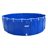 Bassin à poissons circulaire pliable en bâche PVC pour aquaculture, prix de gros