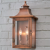 Lampe murale extérieure vintage moderne en cuivre imperméable, lanterne personnalisée, applique murale extérieure pour villa, jardin, hôtel, couloir