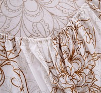 Ensemble de literie en coton confortable à imprimé floral, taie d'oreiller, drap-housse