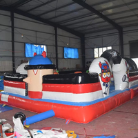 Arène de Taekwondo Gonflable Professionnelle Écologique 5x8m en PVC 0,55mm Capacité 480kg Garantie 1 An pour l'Entraînement des Enfants