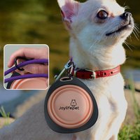 Bol pliable pour animaux de compagnie en TPR, bol à nourriture et à eau pour chien, camping en plein air, voyage, bol pliable portable pour animaux de compagnie avec mousqueton, produits pour animaux de compagnie