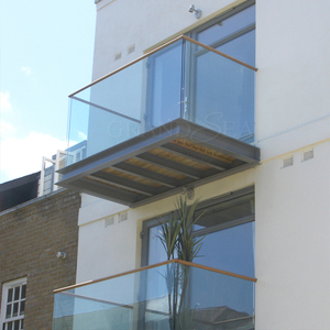 Fabrication en usine de parapets en verre pour terrasses / Panneaux de parapet en verre / <span class=keywords><strong>Kit</strong></span> de remplissage pour garde-corps d'escalier à canal en U / <span class=keywords><strong>Balustrade</strong></span> - Product Image 4