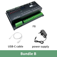 KinCony F8 Contrôleur de relais intelligent 8 canaux sur rail DIN ESP32-S3 Tuya WiFi Ethernet RJ45 Module 16A Amovible