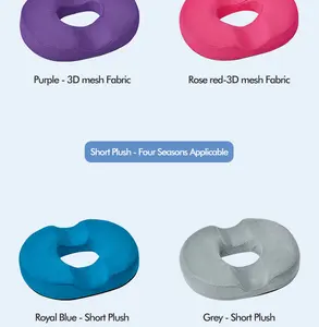 2023 Factory Directly Sale Memory Foam Seat Cushion Hemorrhoid Tailbone Donut Pillow Hemorrhoid Tailbone Donut Pillow For Adults