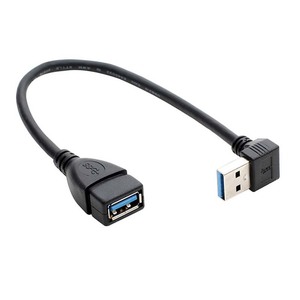 Cantell <span class=keywords><strong>cavo</strong></span> di prolunga da 90 gradi <span class=keywords><strong>USB</strong></span> 3.0 A maschio A <span class=keywords><strong>femmina</strong></span> sinistro/destro/su/giù 20CM - Product Image 1