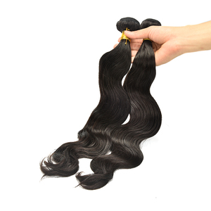 La onda del cuerpo 18 pulgadas Rubio tejer indio de la trama del pelo de Remy Bobos Twist extensiones de la trama del pelo - Product Image 1