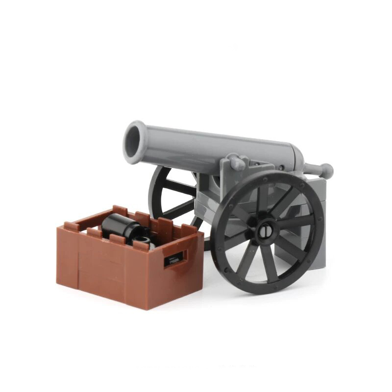 Canon gris + balle + cadre