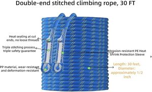 Arnés de Seguridad CITYCITY, Kit de Protección Contra Caídas, Arnés de Cuerpo Completo para Techos, Arnés Resistente con Cuerda de Seguridad - Product Image 3