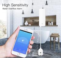 Détecteur de fuite d'eau sans fil avec télécommande via l'application TUYA Smart Life, capteur d'inondation pour maison intelligente, capteur de fuite d'eau WiFi