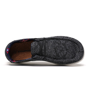 Superbes baskets pour hommes en toile et maille, à enfiler, chaussures décontractées de marche, semelle en caoutchouc, nouveaux styles été automne hiver, vente en gros - Product Image 4
