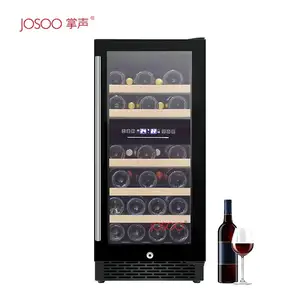 批发14-，200瓶迷你葡萄酒冰箱商用玻璃门葡萄酒冰箱智能葡萄酒冷却器透明门
