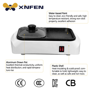 Multi-functional <strong>Electric</strong> Grill <strong>Pan</strong> With PTFE Non-Stick Surface 180 Degree Open Design For Outdoor &amp; Indoor Use - Product Image 2