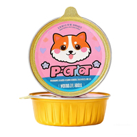 Conteneur en aluminium alimentaire recyclable pour aliments pour animaux de compagnie, boîte à friandises scellée pour chats et chiens