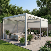 Pergola en aluminium à lames orientables toutes saisons pour un confort ultime de style véranda et une expérience de jardinage optimale