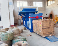Compacteur de carton horizontal / Machine à emballer le carton horizontale / Machine à presser automatique pour animaux de compagnie