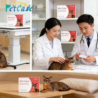 Feline Kostenlose Probe Medikamententest für Tiere Leukämie FIV Ab/FeLV Ag Kombinierter Schnelltest Veterinärdiagnostik Heimtest