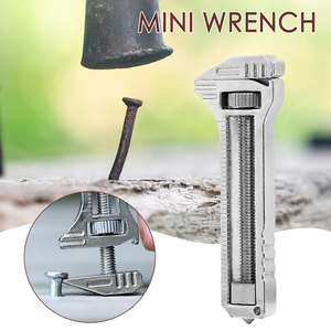 Mini Wrench Pocket Portable <b>Multitool</b> Spanner Tools for Outdoor Camping Compact Titanium Multifunctional Tool Wrench - Product Image 3
