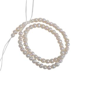 Collar de Perlas Naturales de Agua Dulce de 5-6 mm, Accesorio Casi Circular con Perlas Sueltas en Forma de Patata de Color Blanco, Rosa y Multicolor - Product Image 5