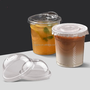 Logotipo personalizado Dia.98mm 12 14 16 18 20 24oz PET transparente desechable leche té hielo café jugo vaso de plástico con <span class=keywords><strong>tapa</strong></span> - Product Image 5