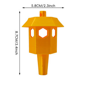 Piège à abeilles jaunes en plastique en gros, lutte antiparasitaire efficace pour éliminer les guêpes, décoration de patio extérieur - Product Image 6