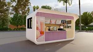 Kiosque à café mobile 2026, poste <span class=keywords><strong>de</strong></span> garde, <span class=keywords><strong>cabine</strong></span> <span class=keywords><strong>de</strong></span> sécurité avec toilettes, bureau, Philippines, États-Unis, stand - Product Image 6