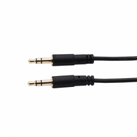 Câble d'extension audio personnalisé 3,5 mm plaqué or, tressé en PVC, 28 AWG, blindage CMG ignifuge en aluminium-mylar, garantie 12 mois pour voiture