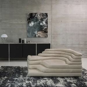 <span class=keywords><strong>Canapé</strong></span> Meijia Vintage Hill Terrace, luxe léger, cuir véritable, tissu façonné, moderne, simple, tendance, salon - Product Image 3