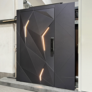 Puerta <span class=keywords><strong>de</strong></span> Entrada Individual para Villa, <span class=keywords><strong>de</strong></span> Aluminio Fundido, Estilo Contemporáneo, para Materiales <span class=keywords><strong>de</strong></span> Construcción - Product Image 4