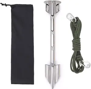 Shallow Water Anchor Pole Small Boat PWC Anchor Stainless Steel For Beach And Sandbar