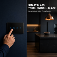 Interrupteur mural intelligent multi-gang WiFi Zigbee 4/6/8 avec commande vocale compatible avec Alexa Google Home pour norme britannique 86x146mm