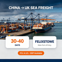 Service de logistique maritime Chine-Royaume-Uni DDP porte-à-porte pour les vendeurs Amazon