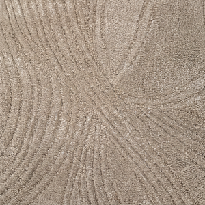 Tapis de luxe moderne tissé à la main, forme irrégulière, à poils longs et courts, avec une brillance douce, sur mesure pour salon, fabriqué en Inde - Product Image 1