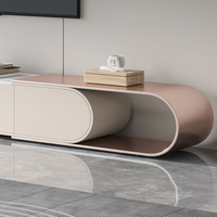Meuble TV rétractable Français Moderne Minimaliste Haut Luxe Étage Armoire Table Basse Combinaison