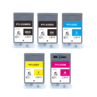 INK-POWER PFI 030 PFI030 Cartucho de tinta de inyección de tinta de color compatible de primera calidad para impresora Canon imagePROGRAF TA-20/30