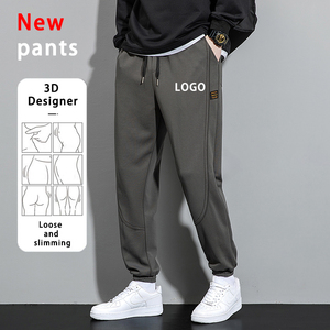 Pantalon de Sport Décontracté en Pur Coton Nouveau Modèle Homme, Grossiste OEM, Pantalon <span class=keywords><strong>Jogging</strong></span> Épais Surdimensionné avec Conception de Logo Personnalisé - Product Image 1