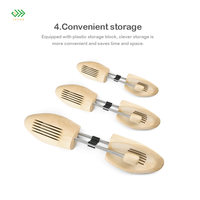 JOGHN Embauchoir en bois réglable anti-plis pour chaussures et baskets, protecteur de plis