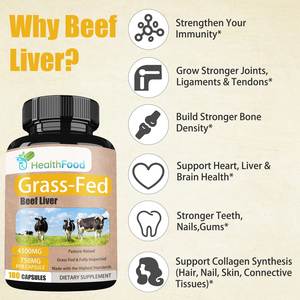 Private Label Grass-Fed Capsules with Bovine Liver Strengthen <b>Your</b> Immunity Grow Stronger Joints Ligaments & Tendons Capsules - Product Image 3