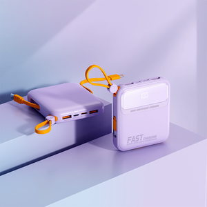 新产品迷你大容量10000毫安内置电缆电源组，带手机发光二极管显示器 - Product Image 6