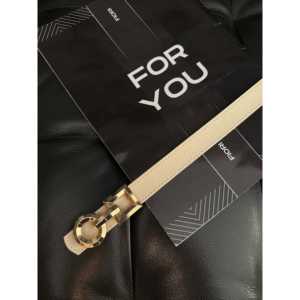 Ceinture pour femme Fiori Designer, boucle en alliage, ceinture en métal décontractée, taille standard - Product Image 1