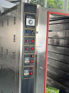 Oven konveksi kue besi tahan karat, kontrol <span class=keywords><strong>Digital</strong></span> udara panas untuk memanggang dapur industri susu baru - Product Image 6