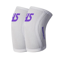 Genouillères de compression personnalisables avec logo, en néoprène 7 mm pour la force athlétique et l'haltérophilie