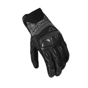 Gants en cuir noir et néoprène pour homme MACNA ROCCO - Collection saisonnière - Product Image 1