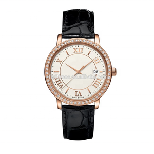 Montres de couple pour homme et <span class=keywords><strong>femme</strong></span> Montres-bracelets à quartz diamant pour <span class=keywords><strong>femme</strong></span> Montre-bracelet à <span class=keywords><strong>lunette</strong></span> en moissanite - Product Image 2
